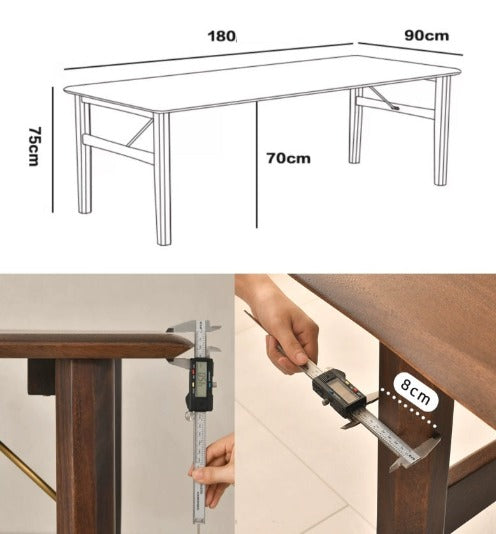 Stylish Solid Wood Dining / Study Table