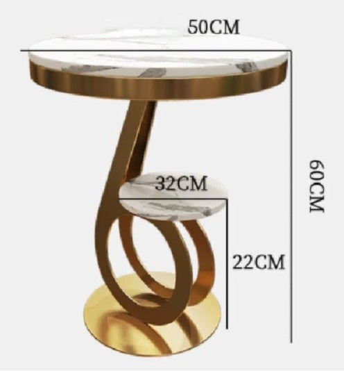 [A11] Nordic Trendy and Simple Marble Side Table