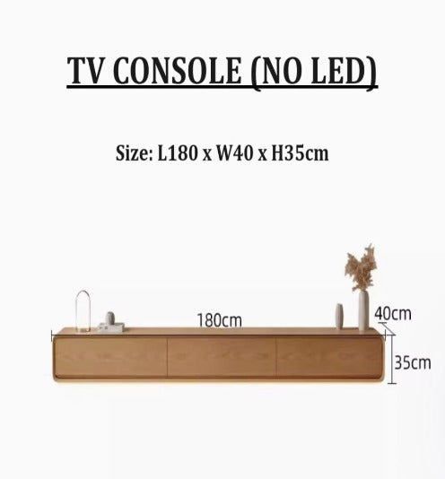 [A15] Minimalist Solid Wood TV Console or Coffee Table