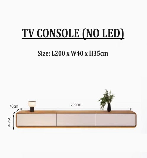 [A15] Minimalist Solid Wood TV Console or Coffee Table