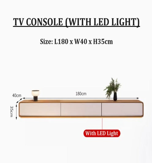 [A15] Minimalist Solid Wood TV Console or Coffee Table