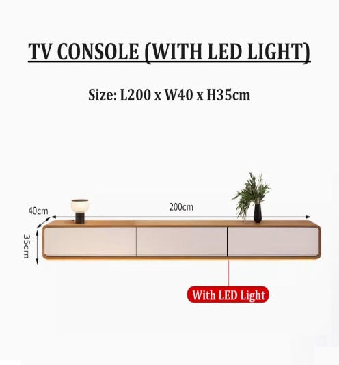 [A15] Minimalist Solid Wood TV Console or Coffee Table