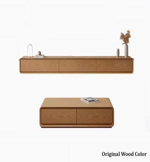 [A15] Minimalist Solid Wood TV Console or Coffee Table