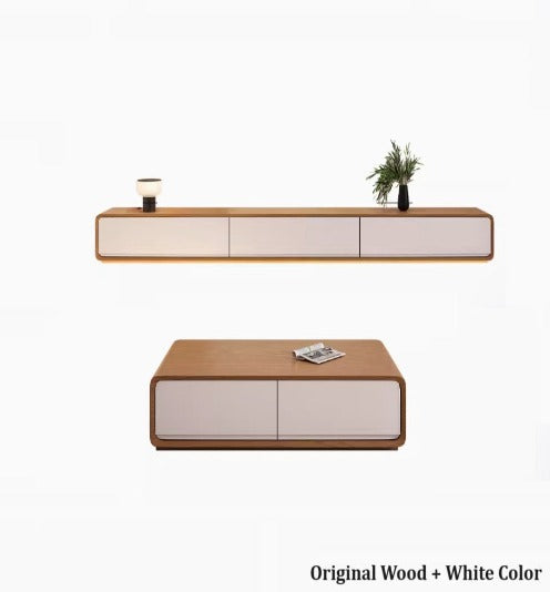 [A15] Minimalist Solid Wood TV Console or Coffee Table