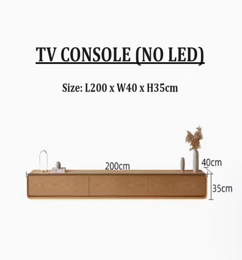 [A15] Minimalist Solid Wood TV Console or Coffee Table