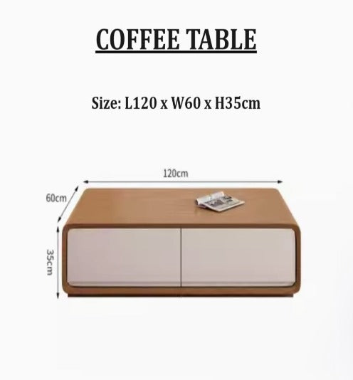 [A15] Minimalist Solid Wood TV Console or Coffee Table