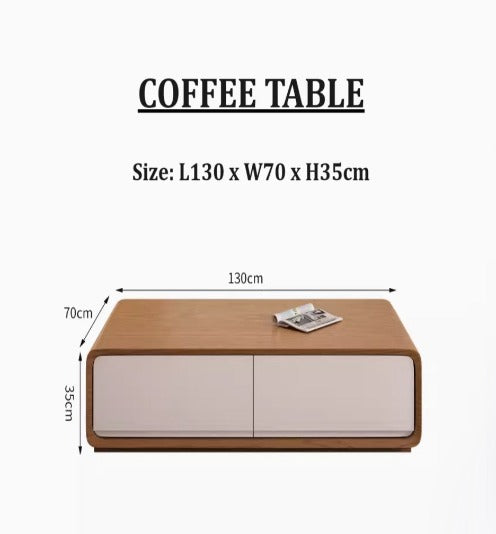 [A15] Minimalist Solid Wood TV Console or Coffee Table