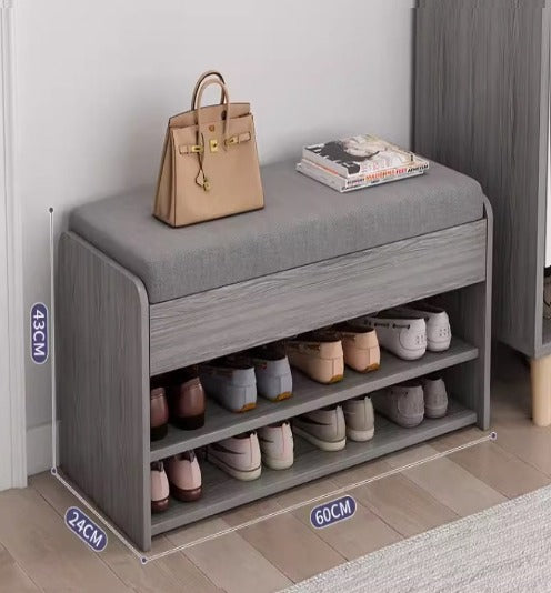 [A20] Compact Shoe Rack with Sitting Bench