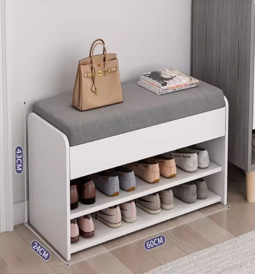 [A20] Compact Shoe Rack with Sitting Bench