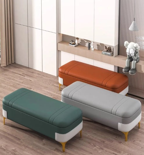 [A31] Italian Style Storage Shoe Bench