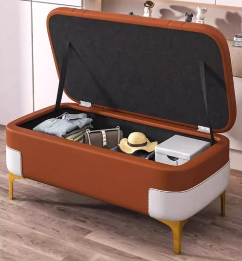 [A31] Italian Style Storage Shoe Bench