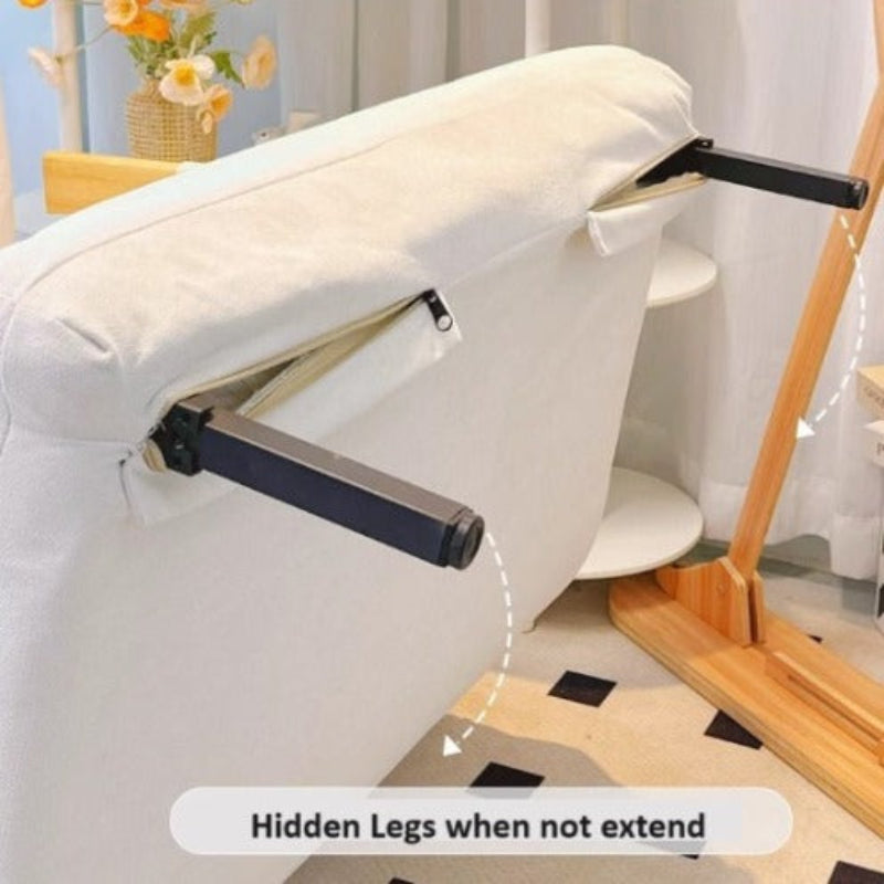 [A33] Foldable Solid Wood Sofa Bed