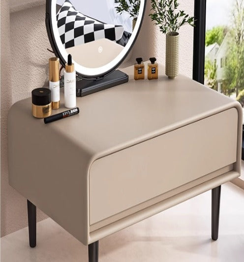 [A40] Bay Window Dressing Table with LED Mirror