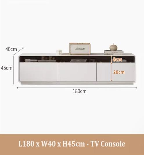 [A43] Minimalist Style Solid Wood TV Console