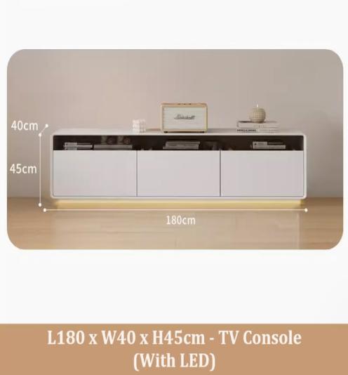 [A43] Minimalist Style Solid Wood TV Console