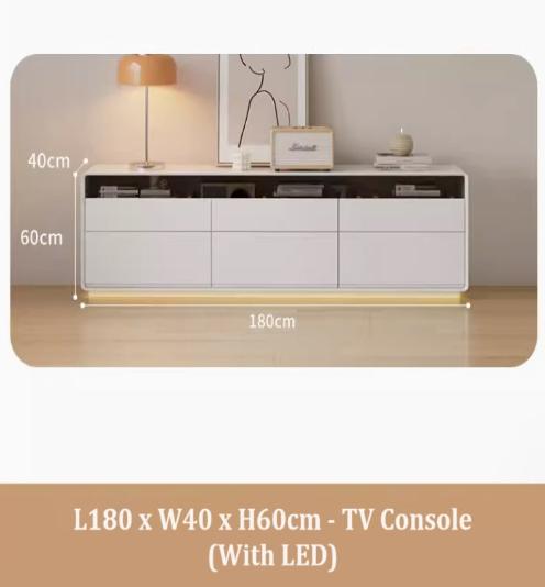 [A43] Minimalist Style Solid Wood TV Console