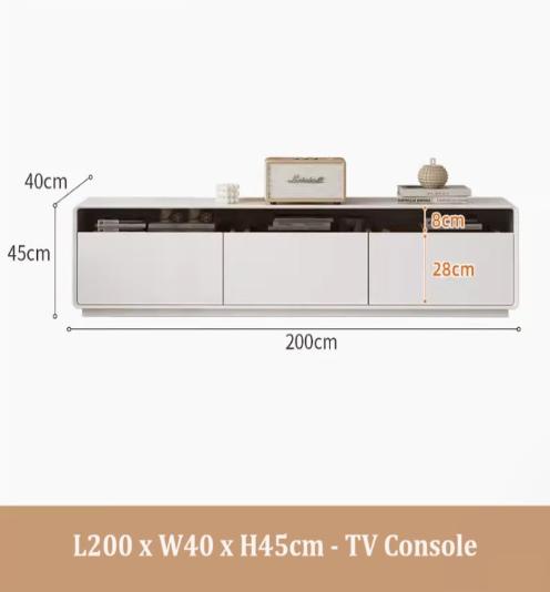 [A43] Minimalist Style Solid Wood TV Console