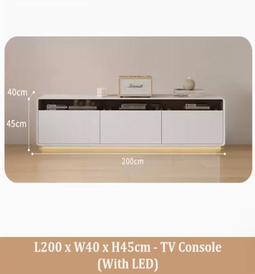 [A43] Minimalist Style Solid Wood TV Console