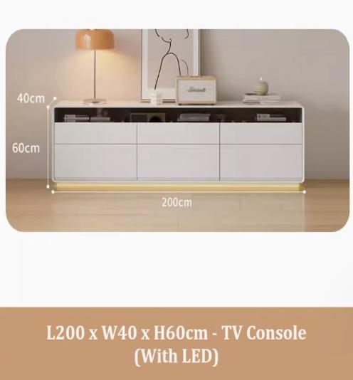 [A43] Minimalist Style Solid Wood TV Console