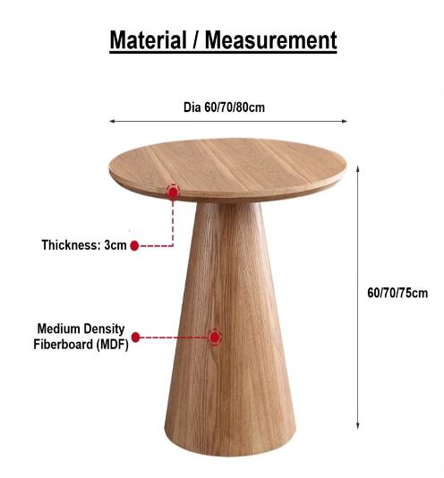 [A50] Simple and Modern Small Round Table