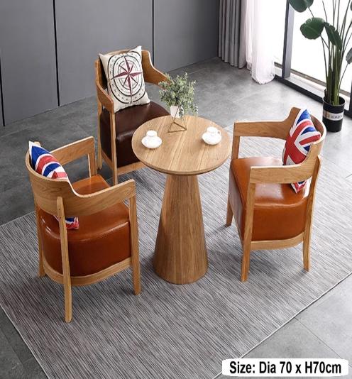 [A50] Simple and Modern Small Round Table