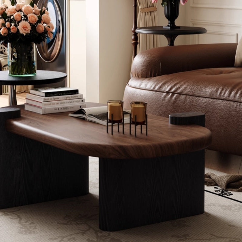 [A58] Mabel Solid Wood Coffee Table in Vintage Style
