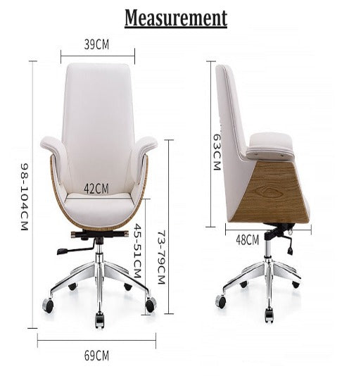 [C05] Luxury Comfort Leather Seat Swivel Office Chair