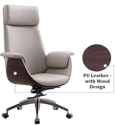 [C05] Luxury Comfort Leather Seat Swivel Office Chair