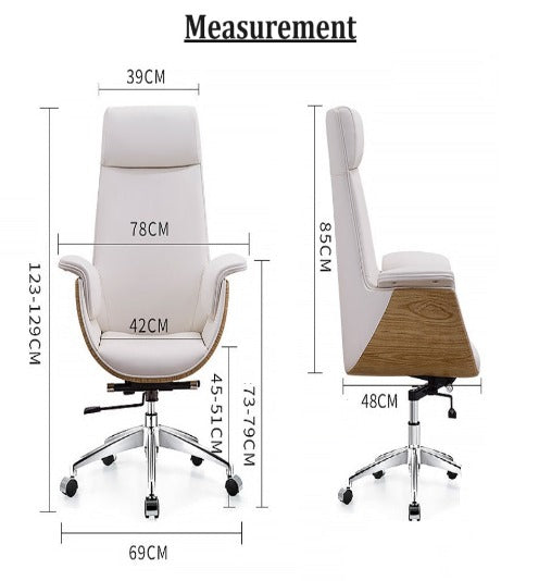 [C05] Luxury Comfort Leather Seat Swivel Office Chair