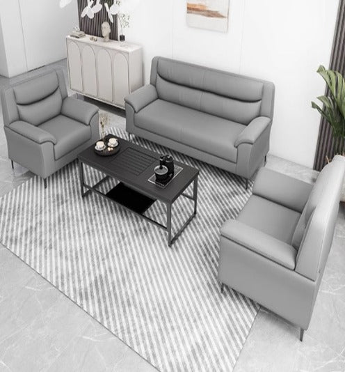 [C15] Simple Modern Leather Sofa