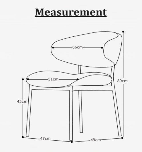 [C26] Italian Linen Upholstered Dining Chair