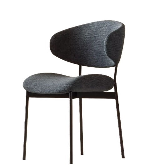 [C26] Italian Linen Upholstered Dining Chair