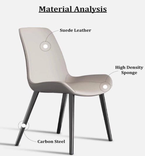 [C27] Modern Leather Dining Chair