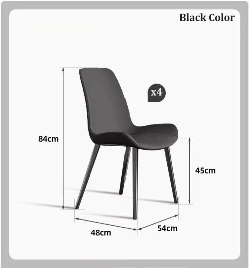 [C27] Modern Leather Dining Chair