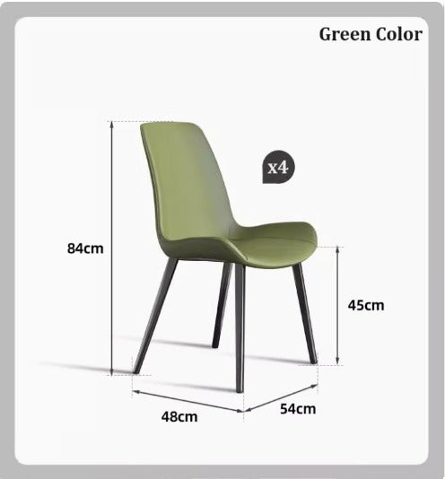 [C27] Modern Leather Dining Chair