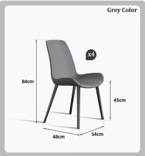 [C27] Modern Leather Dining Chair