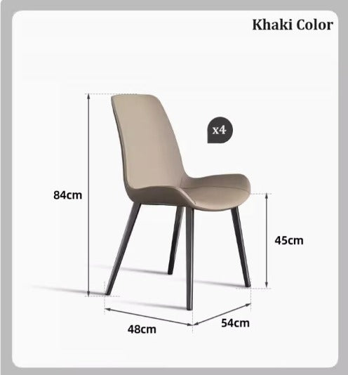 [C27] Modern Leather Dining Chair