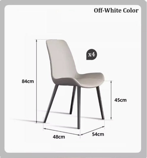 [C27] Modern Leather Dining Chair