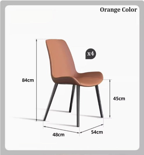 [C27] Modern Leather Dining Chair