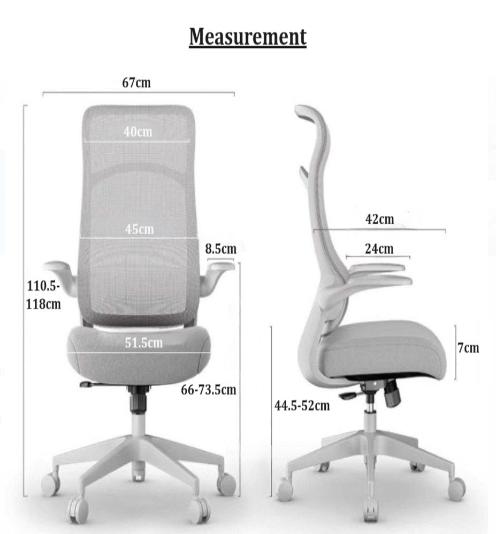 [C38] Ergonomic Office Chair with Lumbar Support