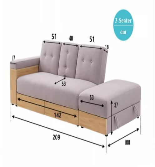 [C42] Storage Sofa Bed in Japanese Style