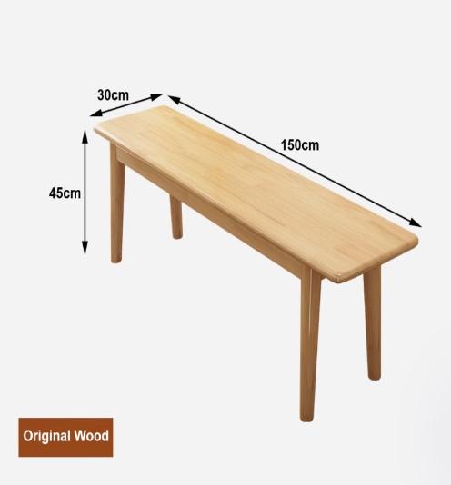 [C48] Versatile Solid Wooden Bench