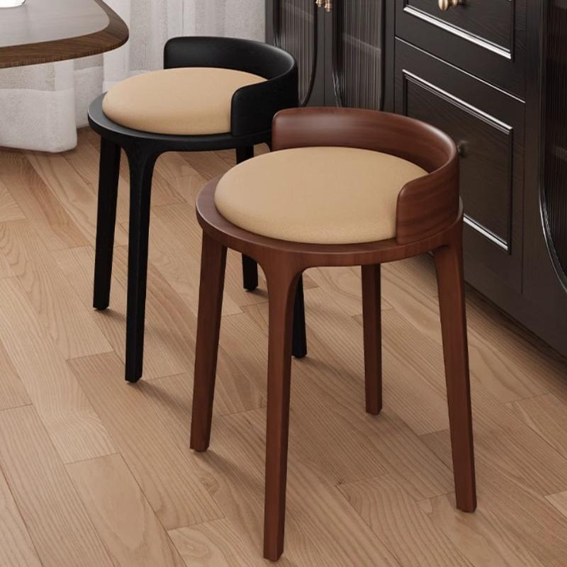 [C51] Mia Solid Wood Vanity Stool