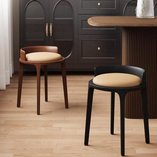 [C51] Mia Solid Wood Vanity Stool