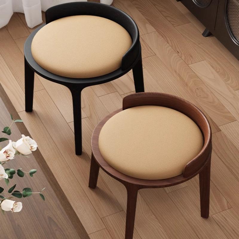 [C51] Mia Solid Wood Vanity Stool