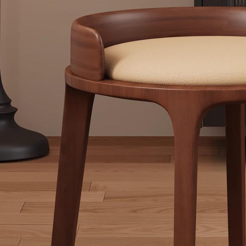 [C51] Mia Solid Wood Vanity Stool