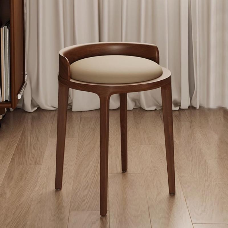 [C51] Mia Solid Wood Vanity Stool