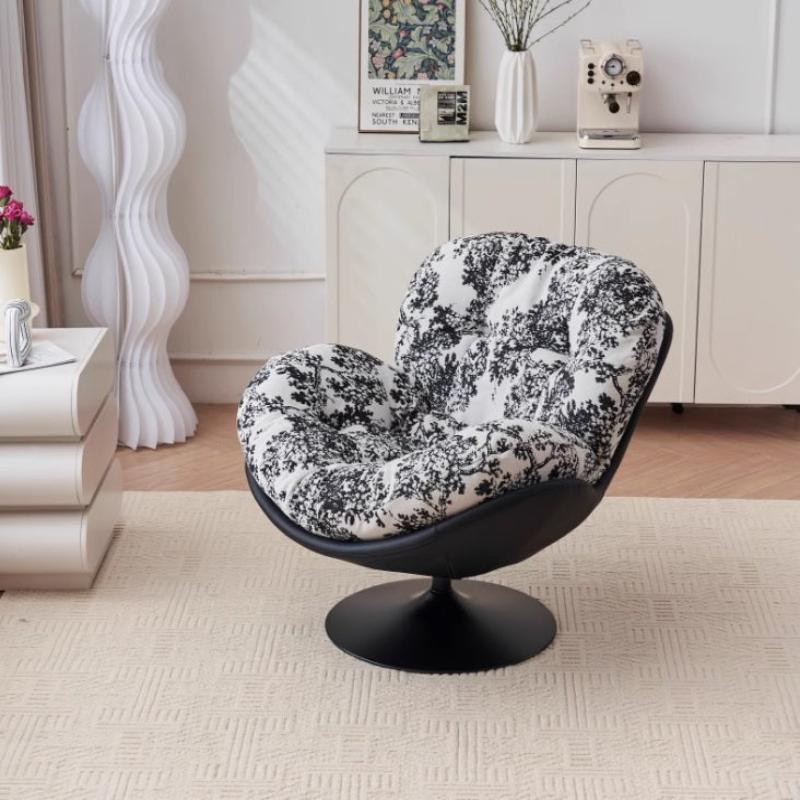 [C52] Monolith Swivel Lounge Chair in Egg Shaped Design