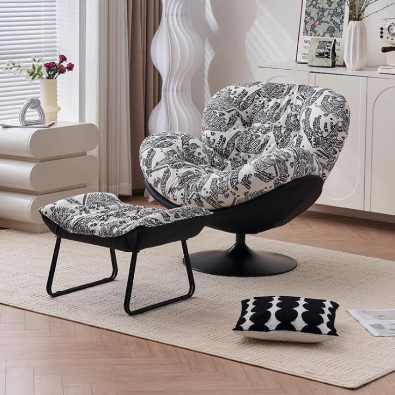 [C52] Monolith Swivel Lounge Chair in Egg Shaped Design