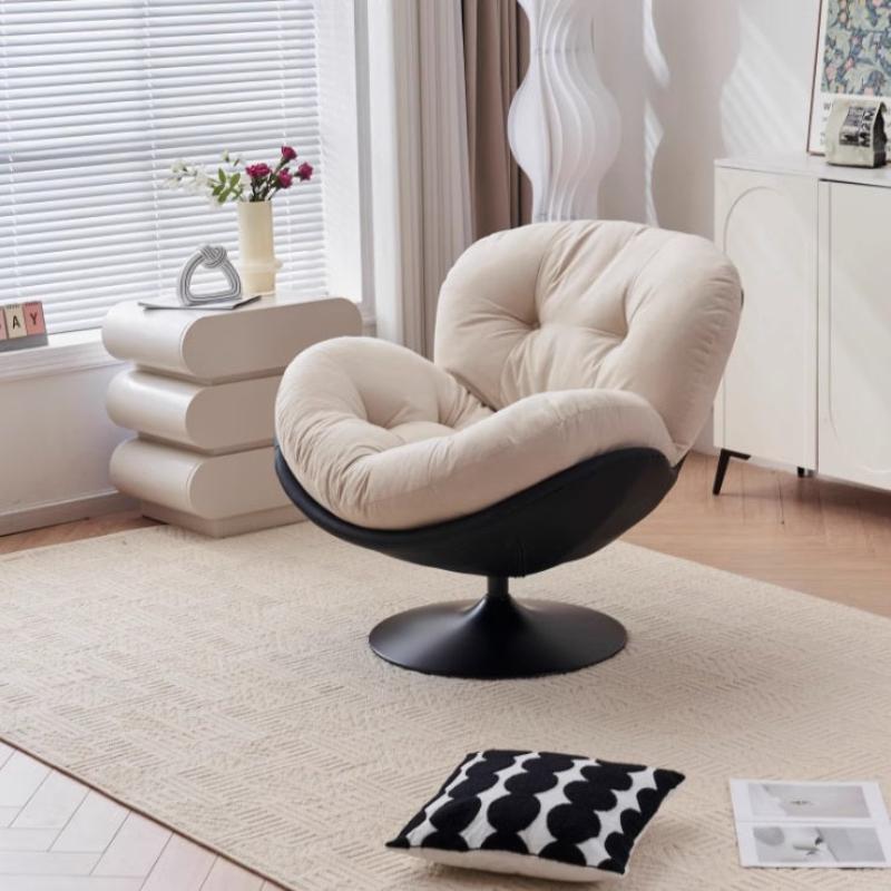 [C52] Monolith Swivel Lounge Chair in Egg Shaped Design